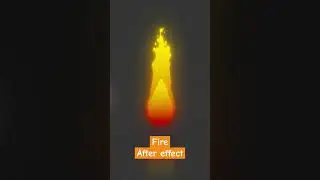 Cartoon Fire Animation in After Effects#animation