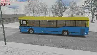 Улетел в кювет на зимней дороге маз 104 Омси2