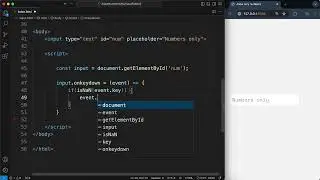 Allow only numbers in input field with JavaScript