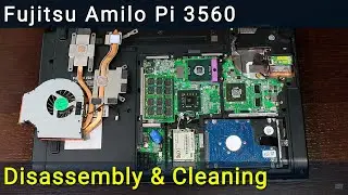Fujitsu Amilo Pi 3560 Disassembly, Fan Cleaning, and Thermal Paste Replacement Guide