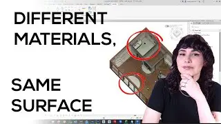 Revit - Assign Different Materials to the Same Surface Using Split Face