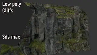 Low poly Cliffs - 3ds max tutorial