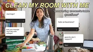 CLEAN MY ROOM W ME like we are on facetime (i overshare)🧹🪣