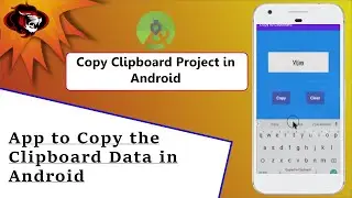 Copy Text to Clipboard | Android Studio | How to Copy Text to Clipboard in Android Studio