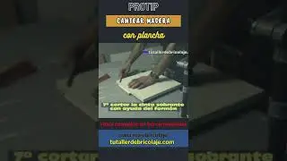 Increíble - Cantear madera como profesional 💪