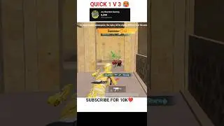QUICK 1V3 😌#youtubeshorts #bgmi #shorts