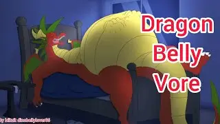 Dragon Belly vore #[V- ANIM 3] by blitzit dinobellylover66