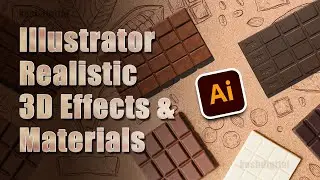 How to Make REALISTIC 3D in Adobe illustrator | Illustrator 3d tool | How to create 3D in Seconds