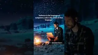 "Software is the language of computers; code is the music of that language". #developer #programmer