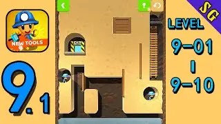 Mine Rescue!  - Gameplay Walkthrough (Level 9-1 - 9-10) | Snack Game