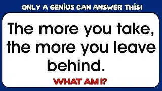 CAN YOU SOLVE THESE 20 TRICKY RIDDLES? #9