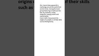 What is Insects in mythology?