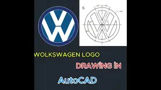 AutoCAD Isometric Drawing Exercise  wolkswagen Logo Drawing in AutoCAD