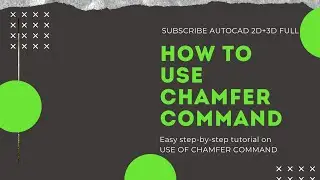 How to use chamfer command