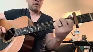 Fingerpicking progression in D.