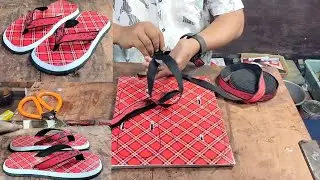 Sandal kotak-kotak ini manis sekali