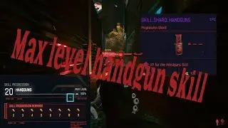 FASTEST way to get UNLIMITED exp for Handguns- Cyberpunk 2077