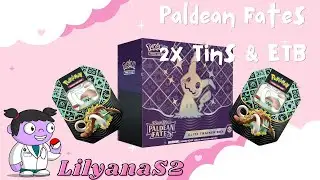 Unboxing Pokemon Paldean Fates Tins & ETB by Lilyana💜 with @Pleed13