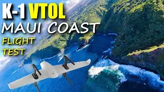 HEQ Swan K-1 Pro VTOL Smart Plane Cinematic Coastal Flight Test - MAUI Hawaii