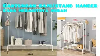 Cara merakit gantungan baju/stand hanger