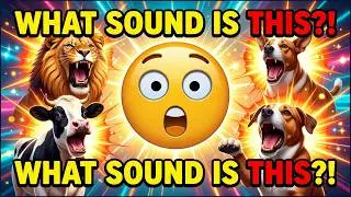 Guess the Animal Sound! 🐮🐶🦁 Fun Learning Song for Kids | Animal Sounds Game