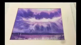 How to create sunrays with paper. Watercolor.