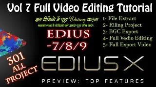 Edius Vol 7 Full Video Editing Project 2023 ! edius Vol 7 Full Tutorial ! edius project! editing jp!