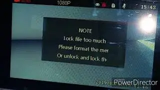 Fix Dash Cam with Lock File.