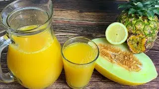NATURAL JUICES FOR SUMMER || PINEAPPLE LEMON PASSION FRUIT HONEY DEW JUICE || TERRI-ANN’S KITCHEN