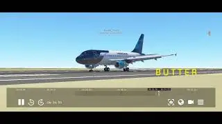 Babybus A318 Butter landing #swiss001landing #buttertherunway