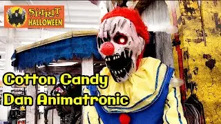 Cotton Candy Dan Clown my Favorite New Animatronic at Spirit Halloween Store 2024! 🤡🎃