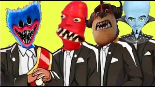 POPPY PLAYTIME & THE SMILE ROOM & RUMBLE  & MEGAMIND - Coffin Dance X Baby Shark COVER