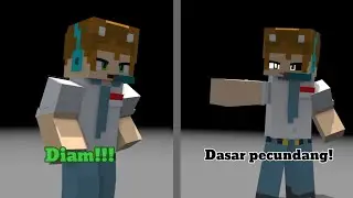 Dasar pecundang lemah || Minecraft Animation Prisma 3D ||