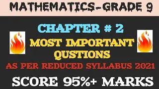 Important Questions of 9th Class Math-Math 9th Class Guess Paper 2021