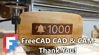 CNC CAM G Code - making a 3D project for CNC to celebrate 1000 subscribers