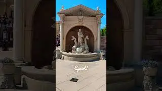 King Neptune at Epcot's Italy Pavilion 🇮🇹 #themepark #disneyworld #shorts #fountain #water #epcot