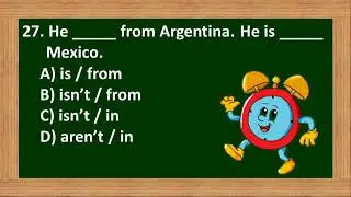 Mixed Grammar Test 4 with Answer | Elementary Level | ESC_Grammar & Structure
