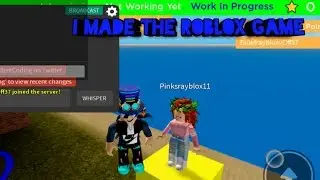 So I Made The Roblox Game On Roblox Called: WIP Destroy Places