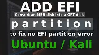 How to add EFI Partition | mbr to gpt windows 10 installation without data loss |No EFI FIXED