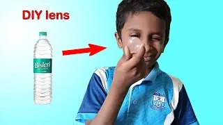 How to make lens at home | DIY Magnifying Glass | science project | kanish ideas
