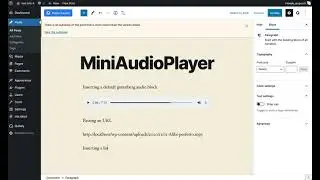 miniAudioPlayer Wordpress plugin