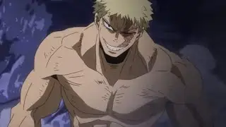 Muscular being a strong man rn
