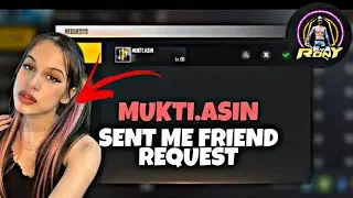 @MuktiAsin   Sent Me Request 😍❤️| V Badge Girl Youtuber Sent Me Request - Garena Free Fire