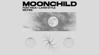 [FREE] MOONCHILD Mini Font Pack + Layer Style GFX @1micfms