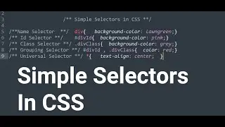 What is CSS Simple Selector   ? | CSS Tutorial