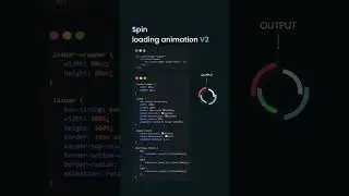 Spin Loading Animation  HTML and CSS #coding #frontenddeveloper #css #htmlcss