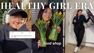 IN OUR HEALTHY GIRL ERA ✨ running, what I eat in a day in a calorie deficit, discipline / motivation