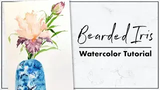 How to Paint a Watercolor Iris and Tips for Using a Reference Photo