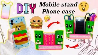 DIY MOBILE STAND + HAMBUGER PHONE CASE |Swak sa bugdet