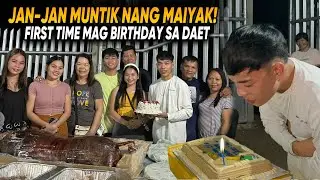 JAN-JAN FIRST TIME MAG BIRTHDAY SA DAET! | MUNTIK NA SIYANG MAIYAK